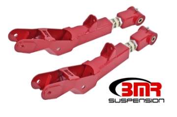 Picture of BMR 10-15 5th Gen Camaro Lower Control Arms Rear On-Car Adj- Polyurethane - Red