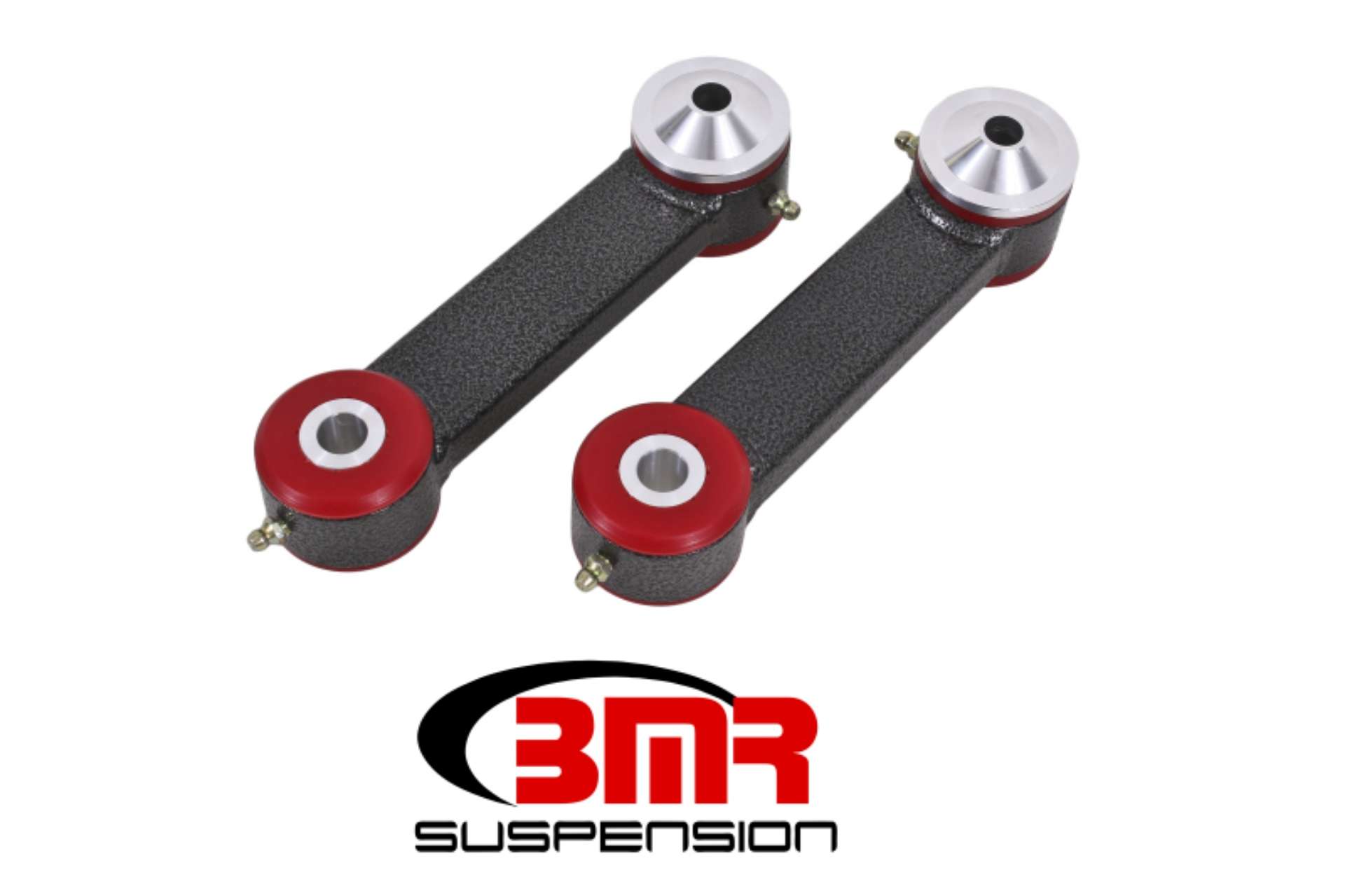 Picture of BMR 15-17 S550 Mustang Rear Lower Control Arms Vertical Link Polyurethane - Black Hammertone