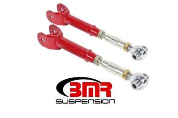 Picture of BMR 16-17 6th Gen Camaro Lower Trailing Arms w- On-Car Adj- Rod Ends - Red