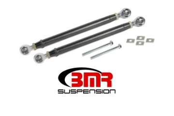 Picture of BMR 16-17 6th Gen Camaro Rear Double Adj- Rod Ends Toe Rods - Black Hammertone