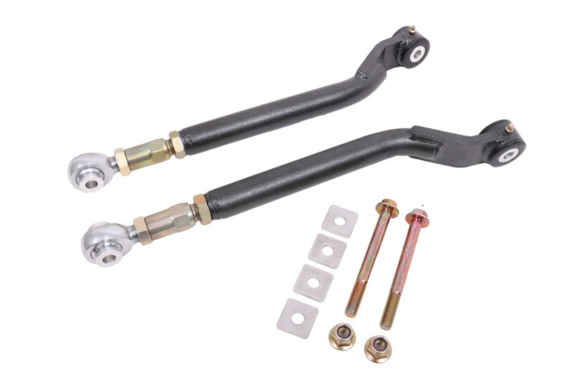 Picture of BMR 08-17 Challenger Rear On-Car Adj- Toe Rods Delrin-Rod End Combo - Black Hammertone