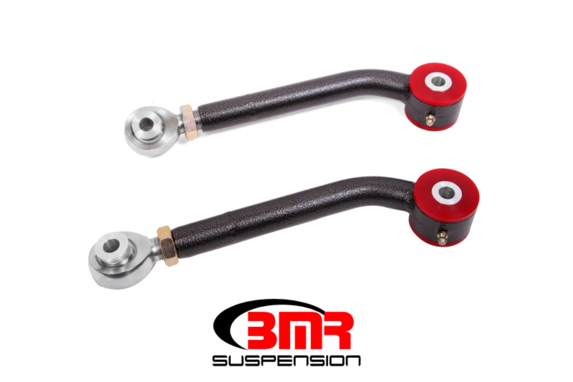 Picture of BMR 08-17 Challenger Upper Trailing Arms w- Single Adj- Poly-Rod Ends - Black Hammertone