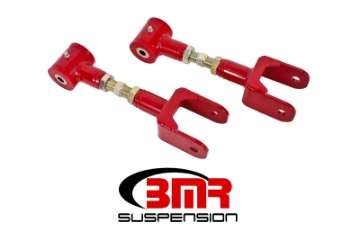 Picture of BMR 79-04 Fox Mustang Upper Control Arms On-Car Adj- Polyurethane - Red