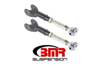 Picture of BMR 16-17 6th Gen Camaro Upper Trailing Arms w- On-Car Adj- Rod Ends - Black Hammertone