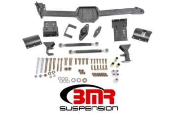 Picture of BMR 05-14 S197 Mustang Body Mount Watts Link Rod End-Poly w- Adj- Axle Clamps - Black Hammertone