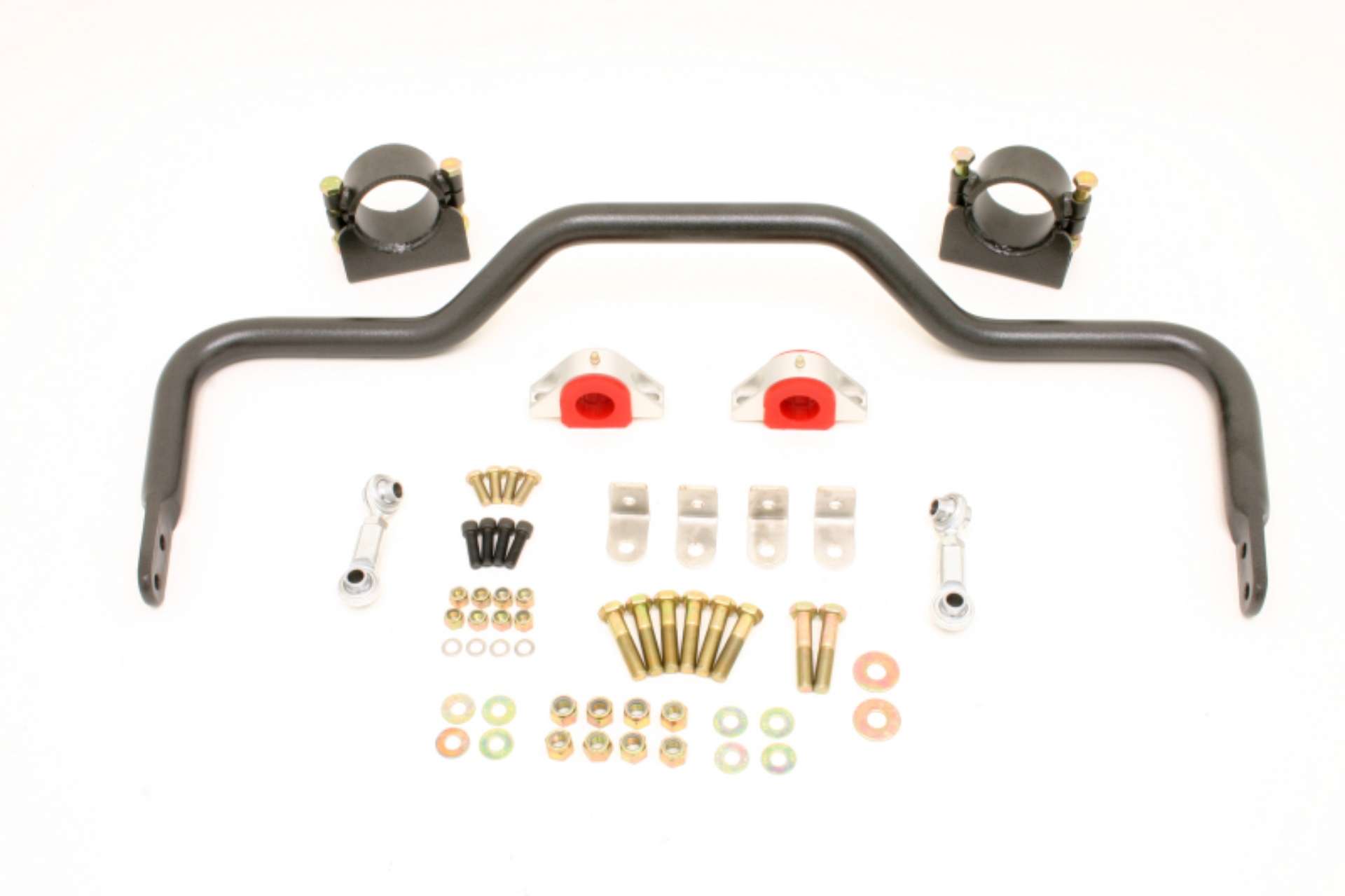 Picture of BMR 64-72 A-Body w- 3in Axles Rear Solid 1-375in Xtreme Anti-Roll Bar Kit - Black Hammertone