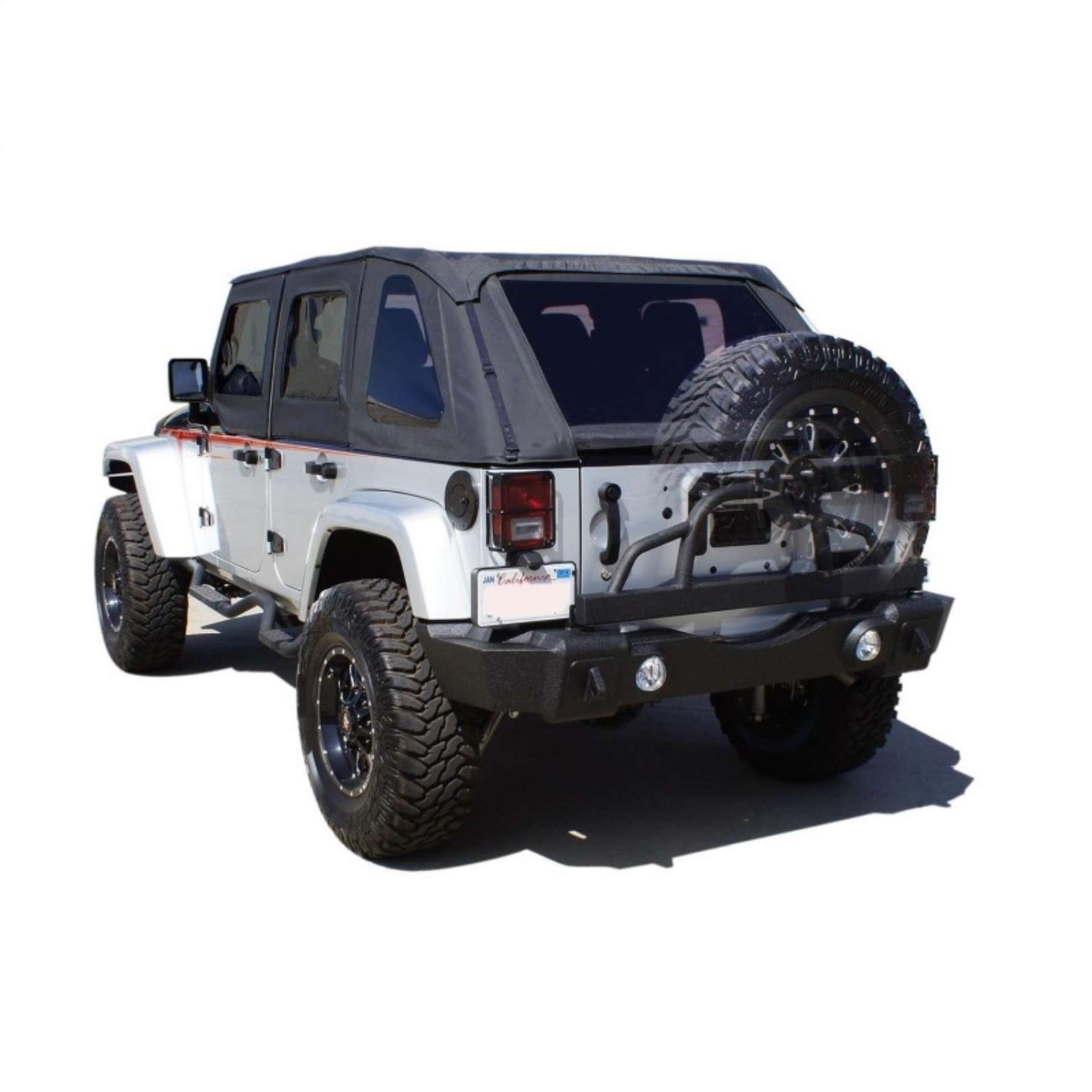 Picture of Rampage 2007-2018 Jeep WranglerJK Recovery Bumper Rear - Black