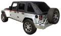 Picture of Rampage 2007-2018 Jeep WranglerJK Unlimited Frameless Soft Top Kit - Black Diamond