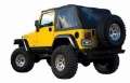 Picture of Rampage 1997-2006 Jeep WranglerTJ Excludes LJ Unlimited Frameless Soft Top Kit - Black Diamond