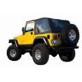 Picture of Rampage 1997-2006 Jeep WranglerTJ Excludes LJ Unlimited Frameless Soft Top Kit - Black Diamond