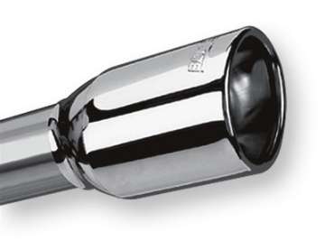 Picture of Borla Universal Polished Tip Single Oval Rolled Angle-Cut w-Clamp inlet 2 1-4in- Outlet 3 5-8 x 2 1