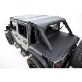 Picture of Rampage 2007-2018 Jeep WranglerJK Unlimited 4-Door Tonneau Cover - Black Diamond