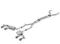 Picture of Borla 17-18 Chevrolet Camaro ZL1 6-2L V8 Atak Catback Exhaust w- Dual Mode Valves CF Black Anod