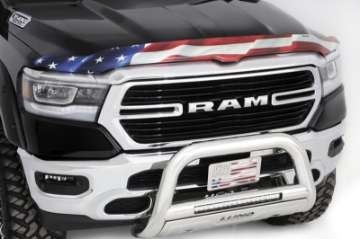 Picture of Stampede 2002-2008 Dodge Ram 1500 Center Only - Vigilante Premium Hood Protector - Flag