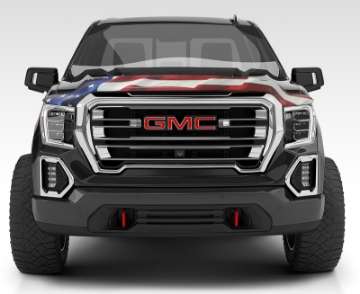 Picture of Stampede 2014-2018 GMC Sierra 1500 Vigilante Premium Hood Protector - Flag