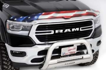 Picture of Stampede 19-23 Ram 1500 Excl- Rebel-TRX Vigilante Premium Hood Protector - Flag