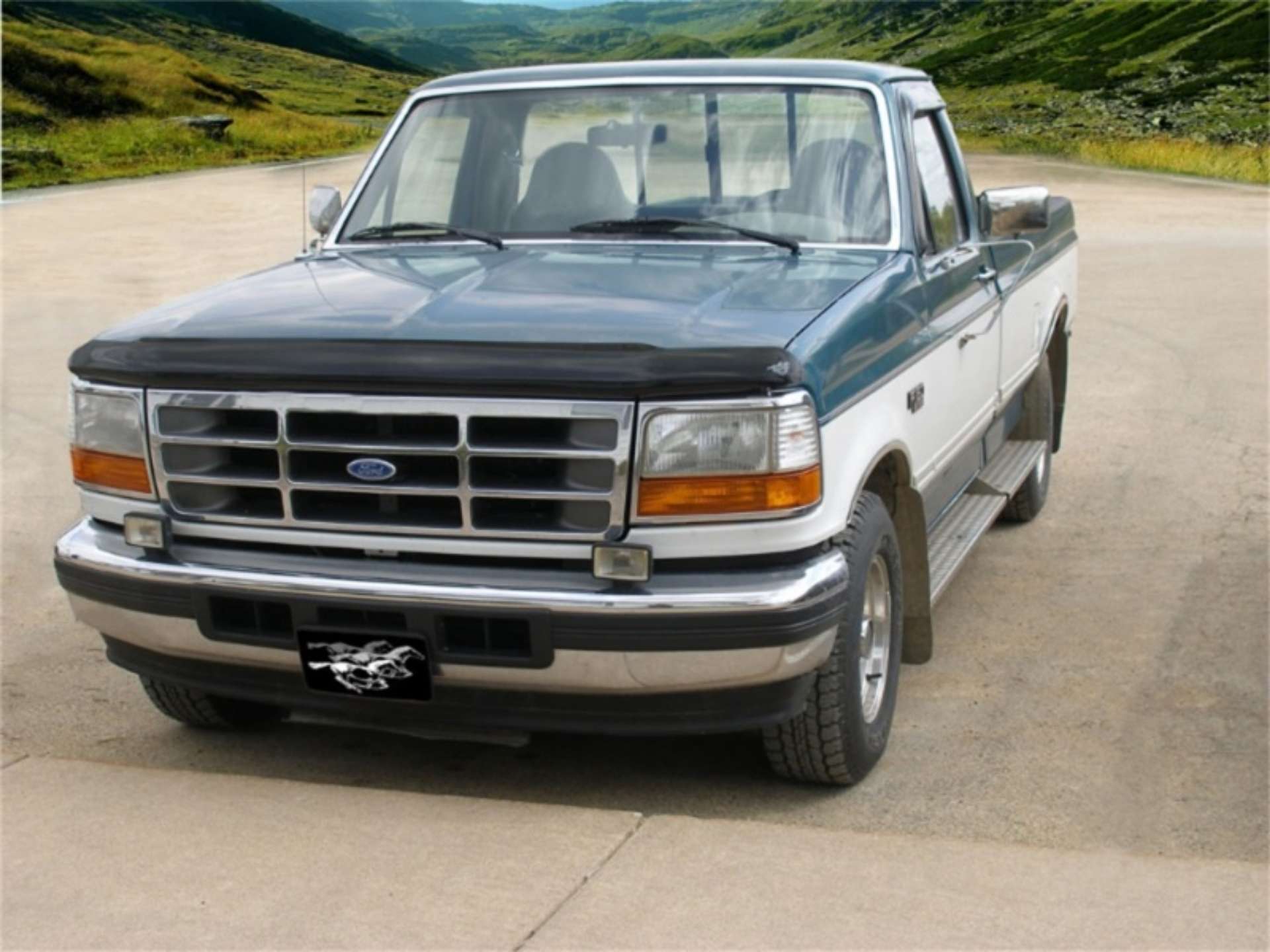 Picture of Stampede 1992-1996 Ford F-250 Vigilante Premium Hood Protector - Smoke