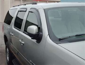 Picture of Stampede 2007-2013 Chevy Avalanche Crew Cab Pickup Snap-Inz Sidewind Deflector 4pc - Smoke