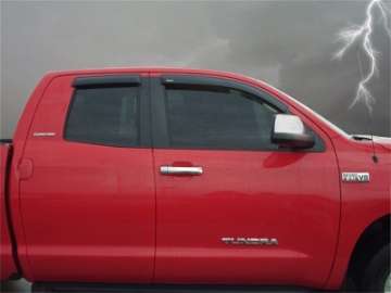 Picture of Stampede 2007-2019 Toyota Tundra Extended Crew Cab Pickup Tape-Onz Sidewind Deflector 4pc - Smoke