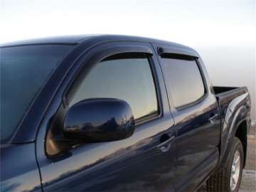 Picture of Stampede 2005-2019 Toyota Tacoma Crew Cab Pickup Tape-Onz Sidewind Deflector 4pc - Smoke