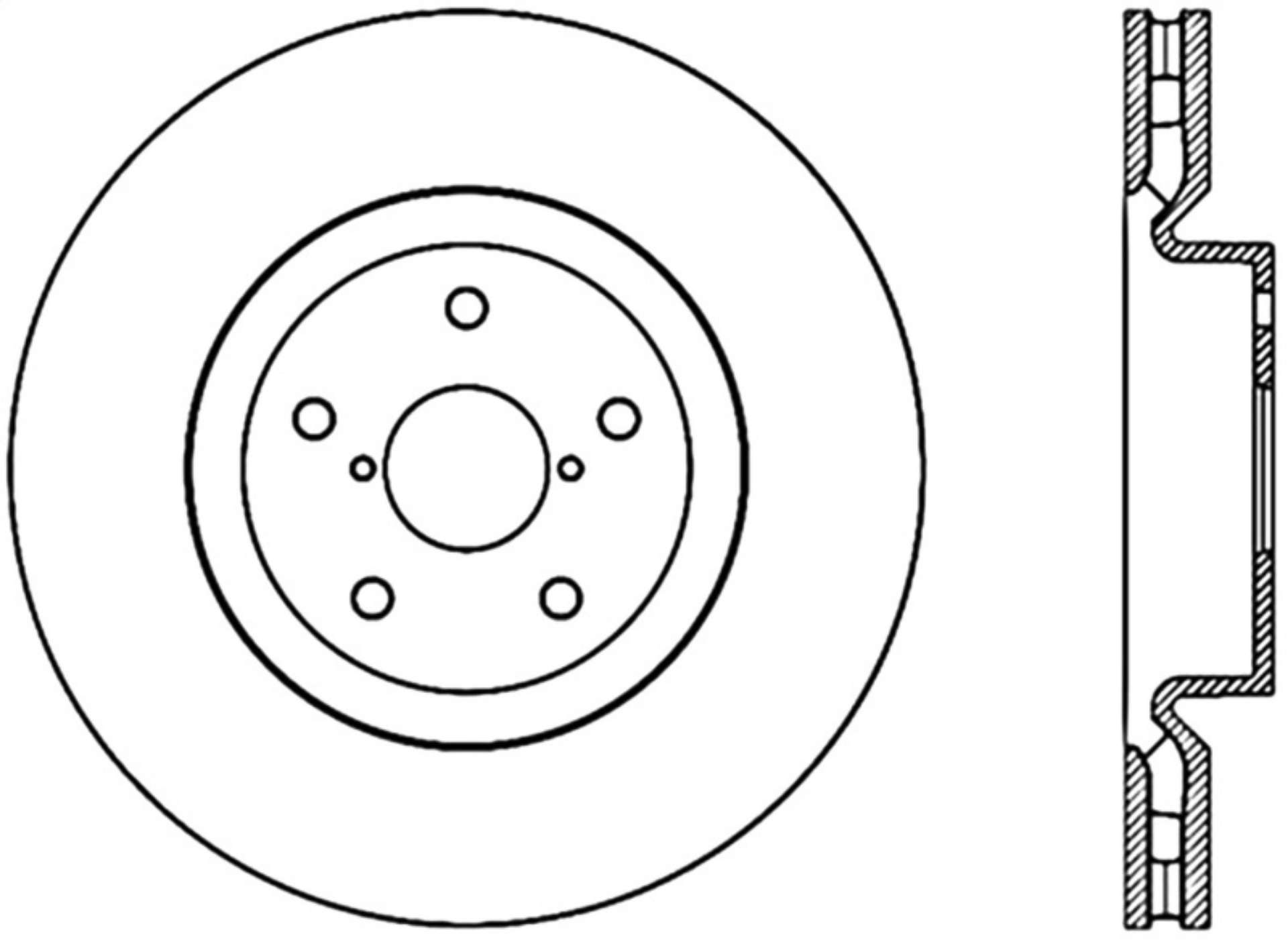 Picture of StopTech 05-17 Subaru WRX Cryo Drilled Sport Right Front Rotor