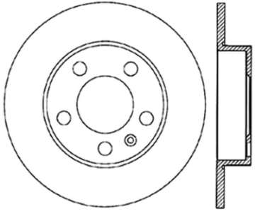 Picture of StopTech 98-11 Volkswagen Beetle Sport Slotted & Drilled Rear Left Cryo Rotor