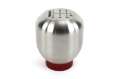 Picture of Perrin 17-18 Honda Civic Brushed Stainless Steel Large Shift Knob - 6 Speed