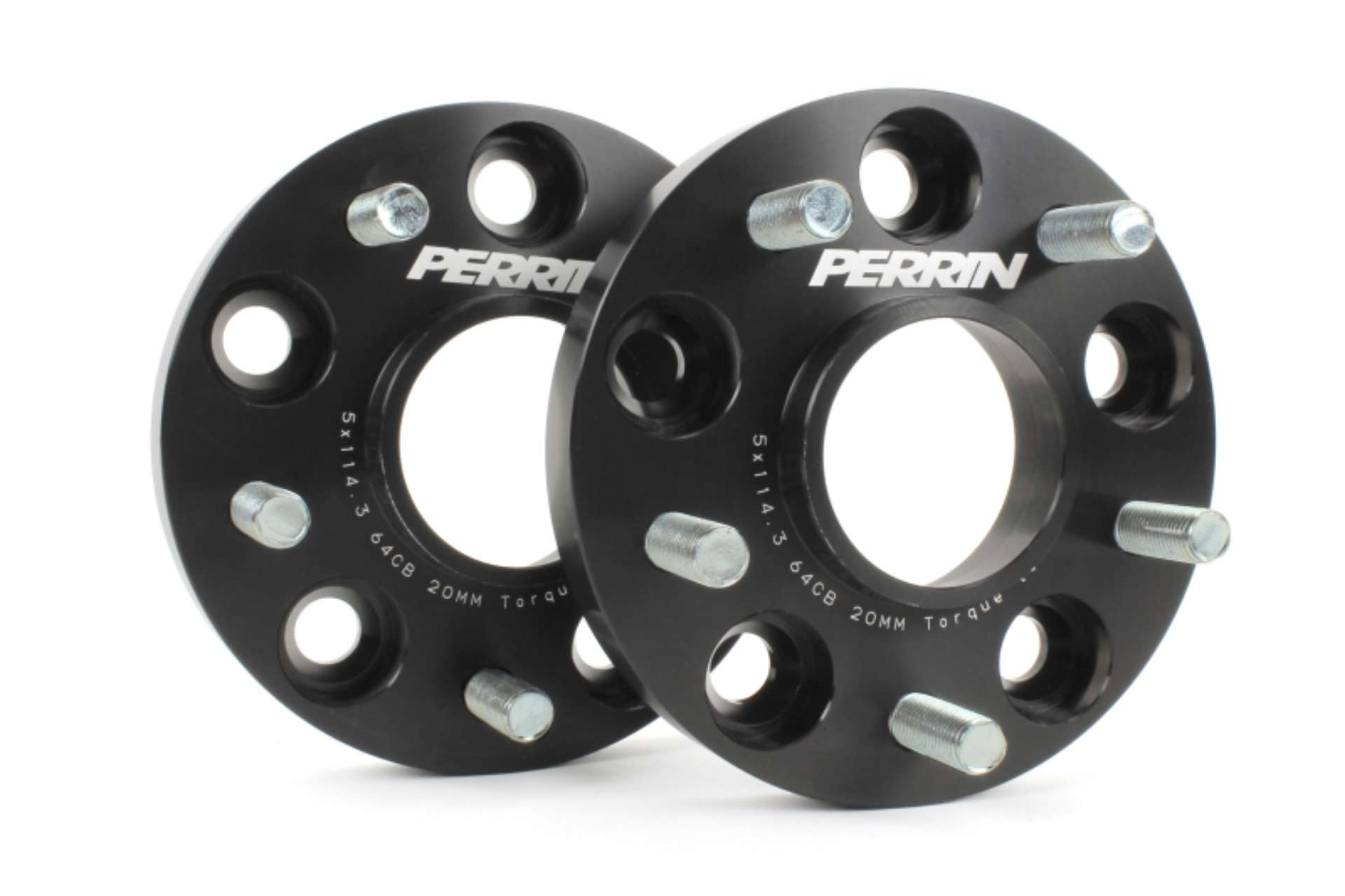 Picture of Perrin 17-18 Honda Civic Si 64-1mm Hub 5x114-3 20mm Wheel Spacers One Pair