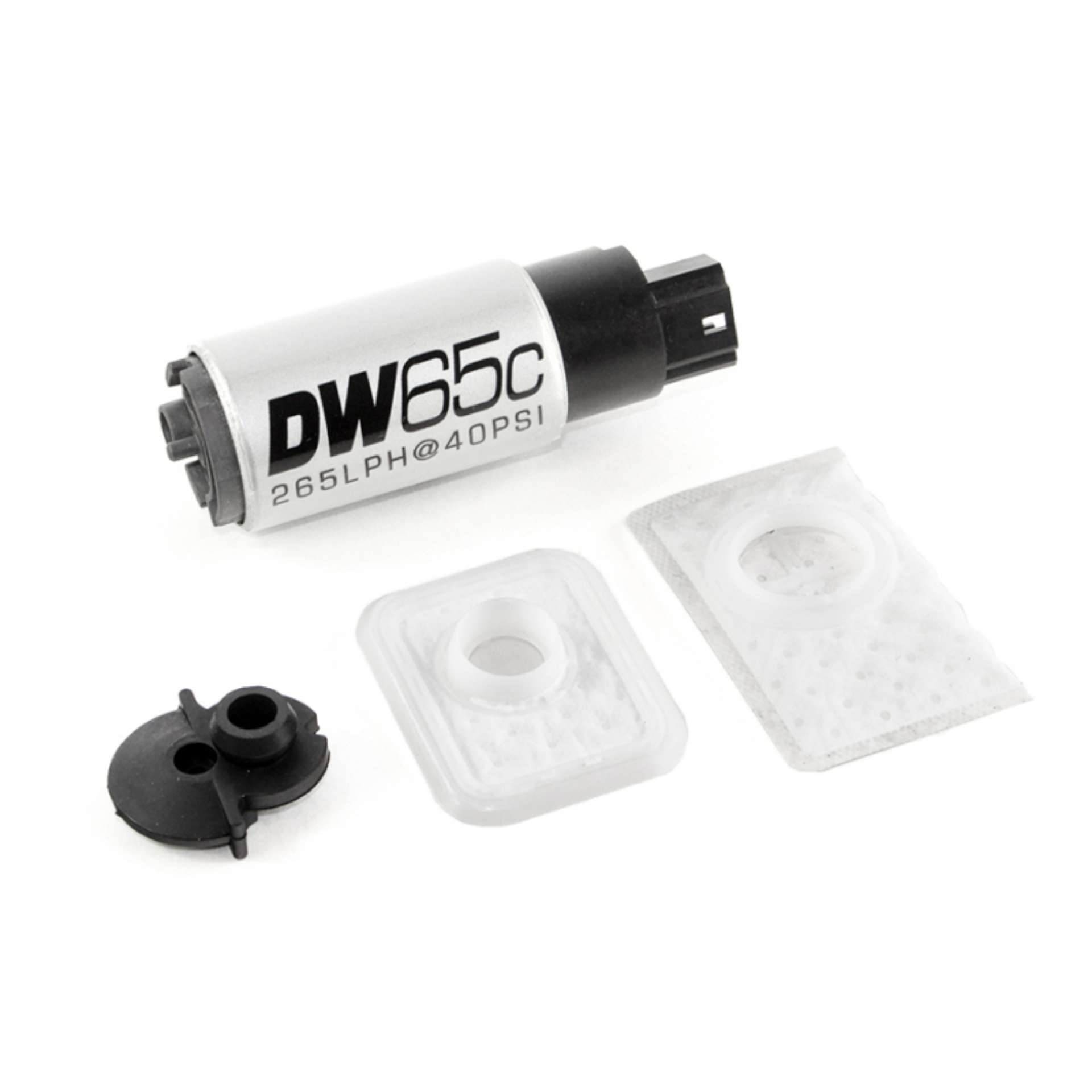 Picture of DeatschWerks 97-04 Jeep Wrangler 2-5L-4-0L DW65C 265lph Compact Fuel Pump w- Install Kit