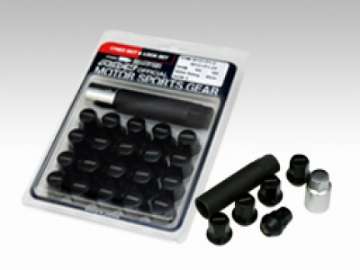 Picture of Rays 17 Hex Racing Nut 12x1-50 Open End Blue Seat - Black 2 Pieces