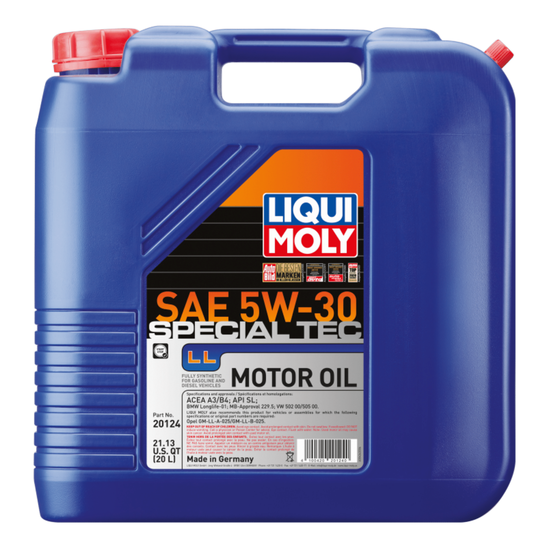 Picture of LIQUI MOLY 20L Special Tec LL Motor Oil SAE 5W30