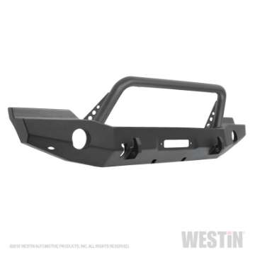 Picture of Westin 07-18 Jeep Wrangler JK WJ2 Full Width Front Bumper w-Bull Bar Textured Black