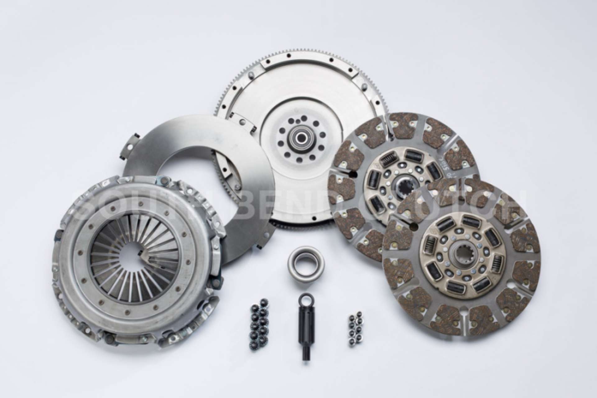 Picture of South Bend Clutch 99-03-5 Ford 7-3 Powerstroke ZF-6 Street Dual Disc Organic Clutch Kit