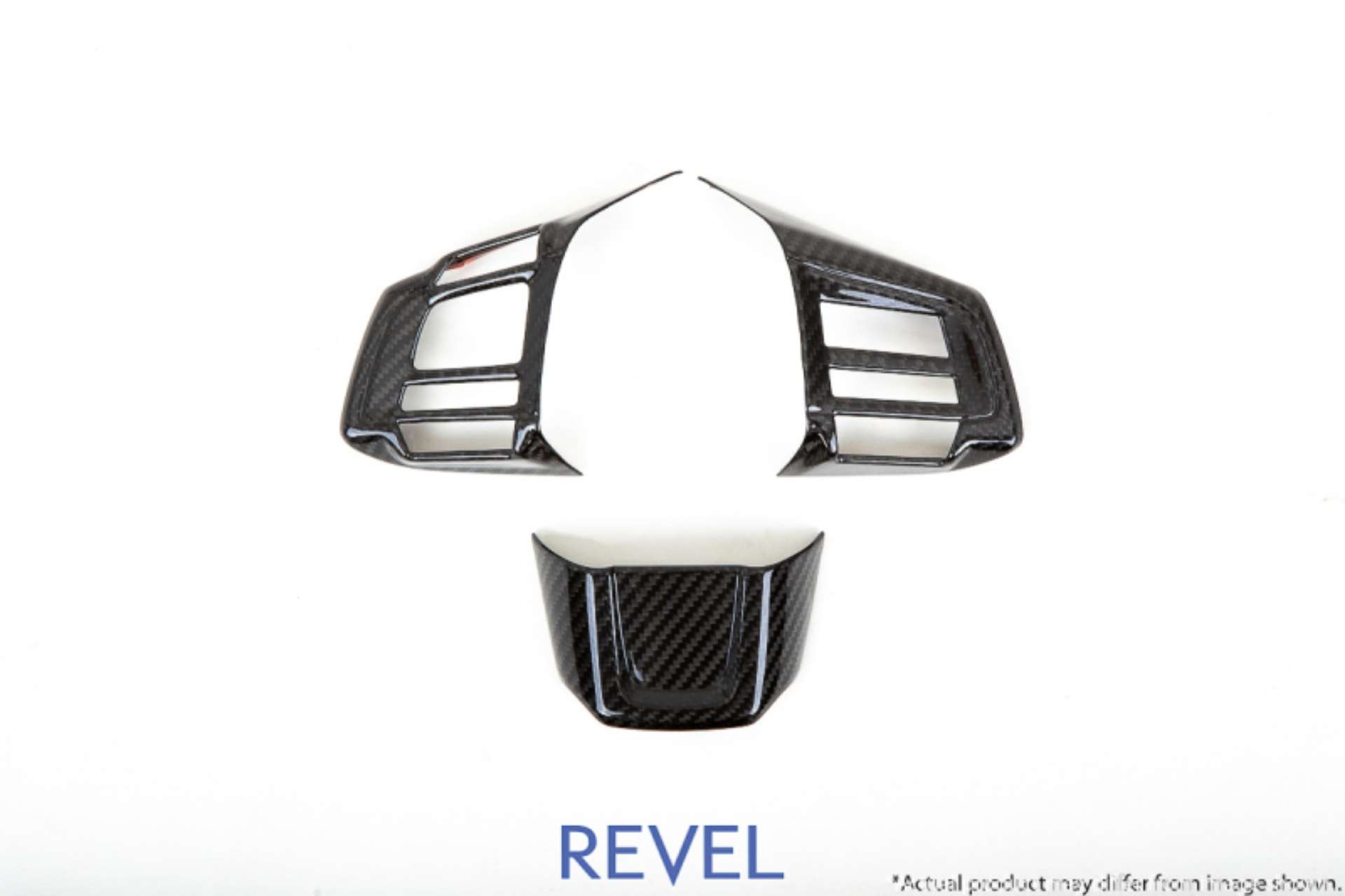 Picture of Revel GT Dry Carbon Steering Wheel Insert Covers 15-18 Subaru WRX-STI - 3 Pieces