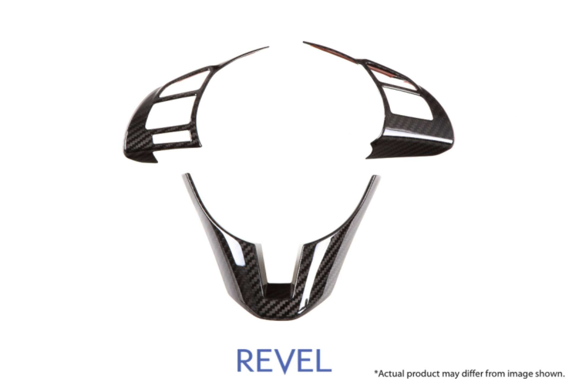 Picture of Revel GT Dry Carbon Steering Wheel Insert Covers 14-17 Mazda Mazda3 - 3 Pieces