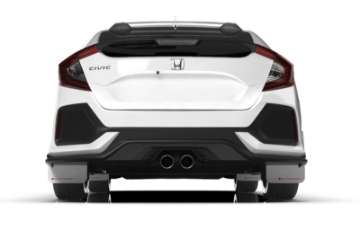 Picture of Rally Armor 17-21 Honda Civic Sport-Sport Touring White UR Mud Flap w-Red Logo