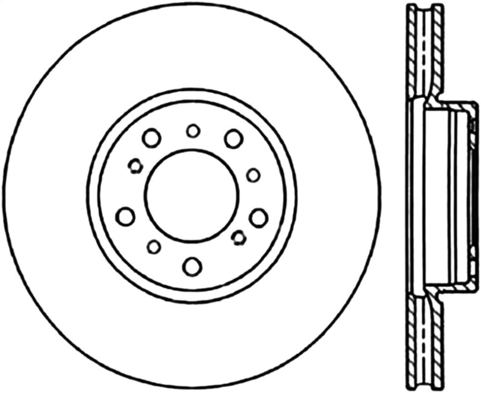 Picture of StopTech 01-06 BMW M3 Drilled Left Front CRYO Rotor