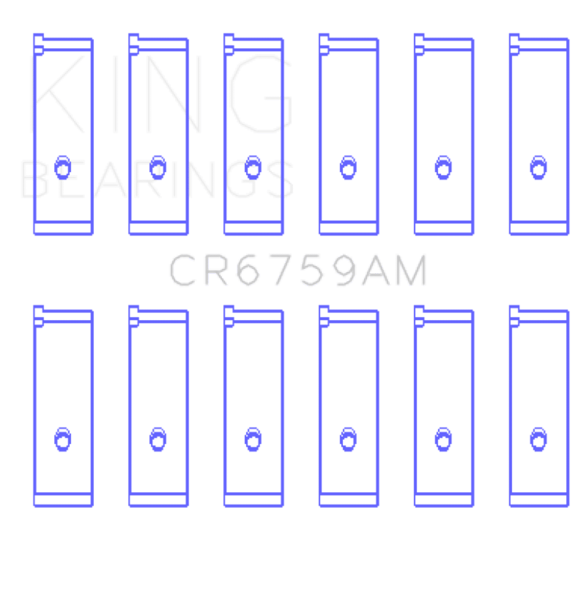 Picture of King Honda C32A - C35A Connecting Rod Bearing Set