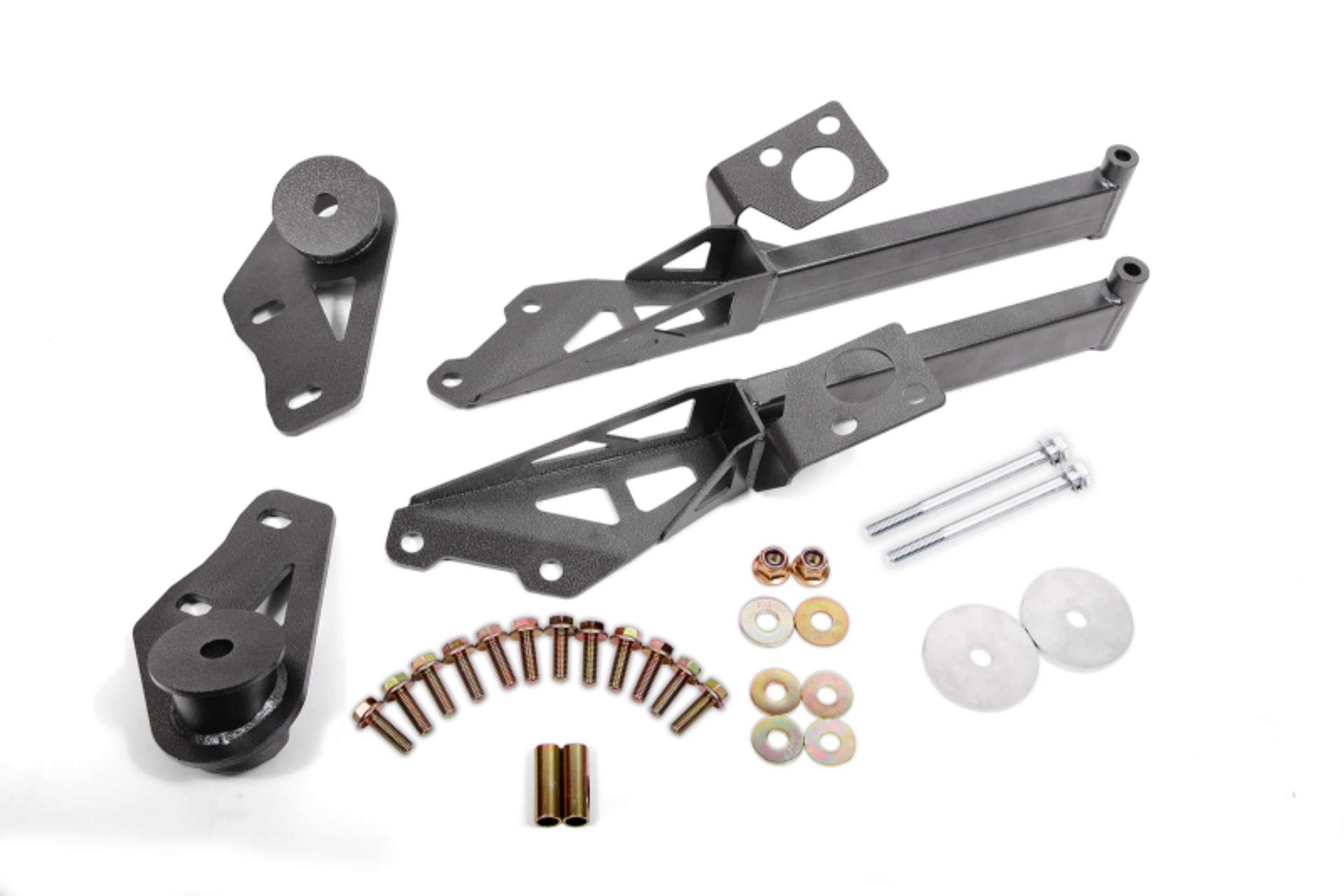 Picture of BMR 15-18 Ford Mustang S550 IRS Subframe Support Brace Black Hammertone