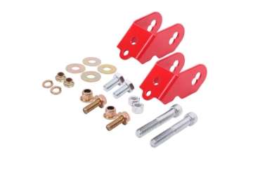Picture of BMR Suspension 15-18 Ford Mustang S550 Rear Camber Adjustment Lockout Kit - Red
