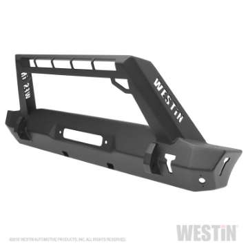 Picture of Westin 18-19 Jeep Wrangler JL Stubby Front Bumper - Textured Black