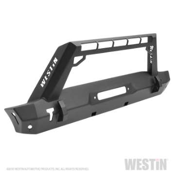 Picture of Westin 18-19 Jeep Wrangler JL Stubby Front Bumper - Textured Black