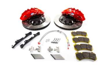 Picture of Alcon 2009+ Nissan GT-R R35 412x36mm Rotor Red 6 Piston Caliper RC6 Front Axle Kit