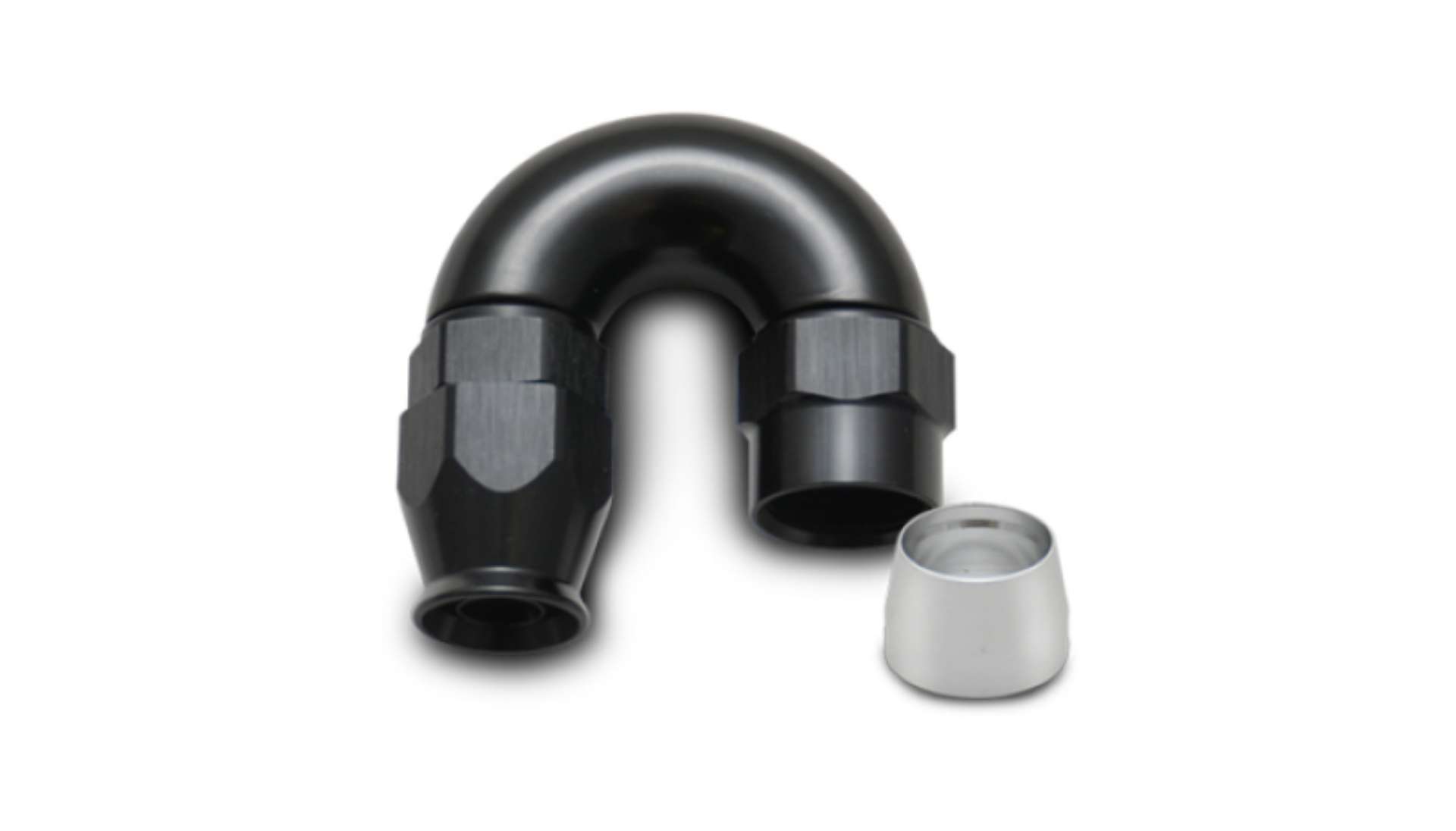 Picture of Vibrant -8AN 180 Degree Elbow Hose End Fitting for PTFE Lined Hose