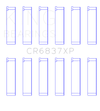 Picture of King Honda J30 - J35 Connecting Rod Bearing Set Set of 6