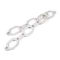 Picture of Stainless Works Mopar 3-5L V6 Flat Oval Port Header 304SS Exhaust Flanges 1-5-8in Primaries