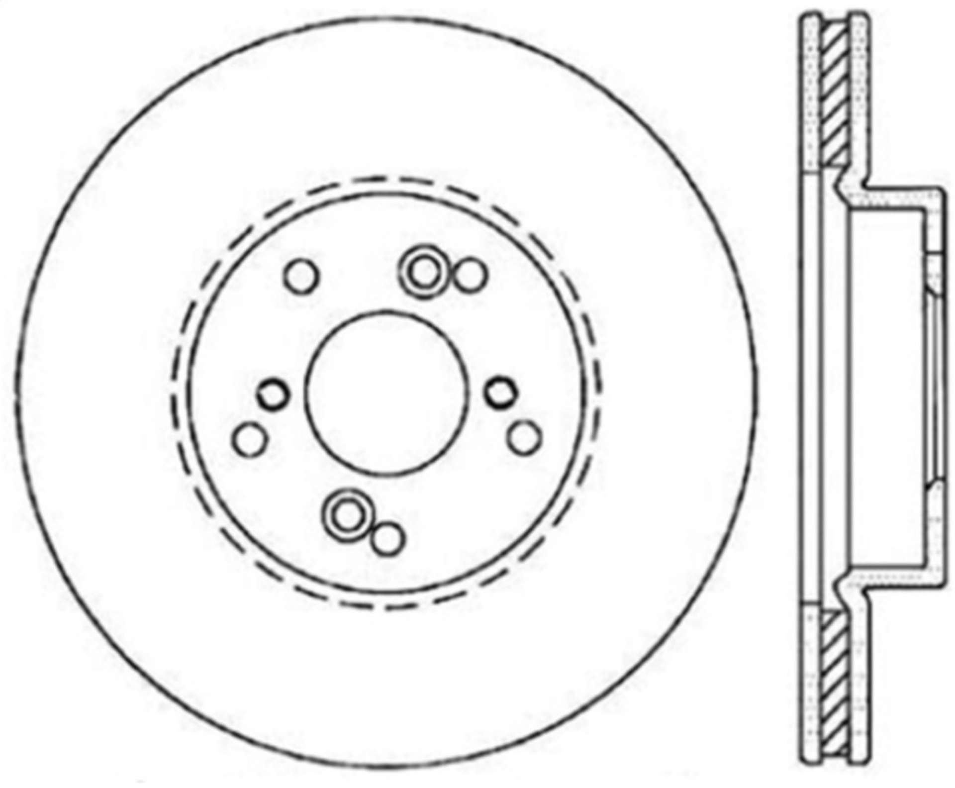 Picture of StopTech 04-14 Acura TSX SportStop Cryo Slotted & Drilled Front Left Rotor