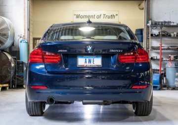 Picture of AWE Tuning BMW F30 320i Touring Exhaust &amp; Performance Mid Pipe - Chrome Silver Tip 102mm