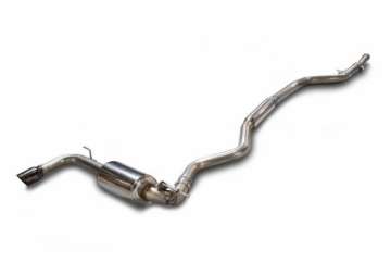 Picture of AWE Tuning BMW F30 320i Touring Exhaust w-Performance Mid Pipe - Chrome Silver Tip 90mm