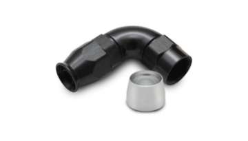 Picture of Vibrant Aluminum 90 Deg One Piece Hose End Fitting for PTFE Lined Hose -8AN Size